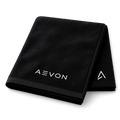 AEVON premium black training towel concept