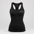 AEVON women's black racerback training tank concept